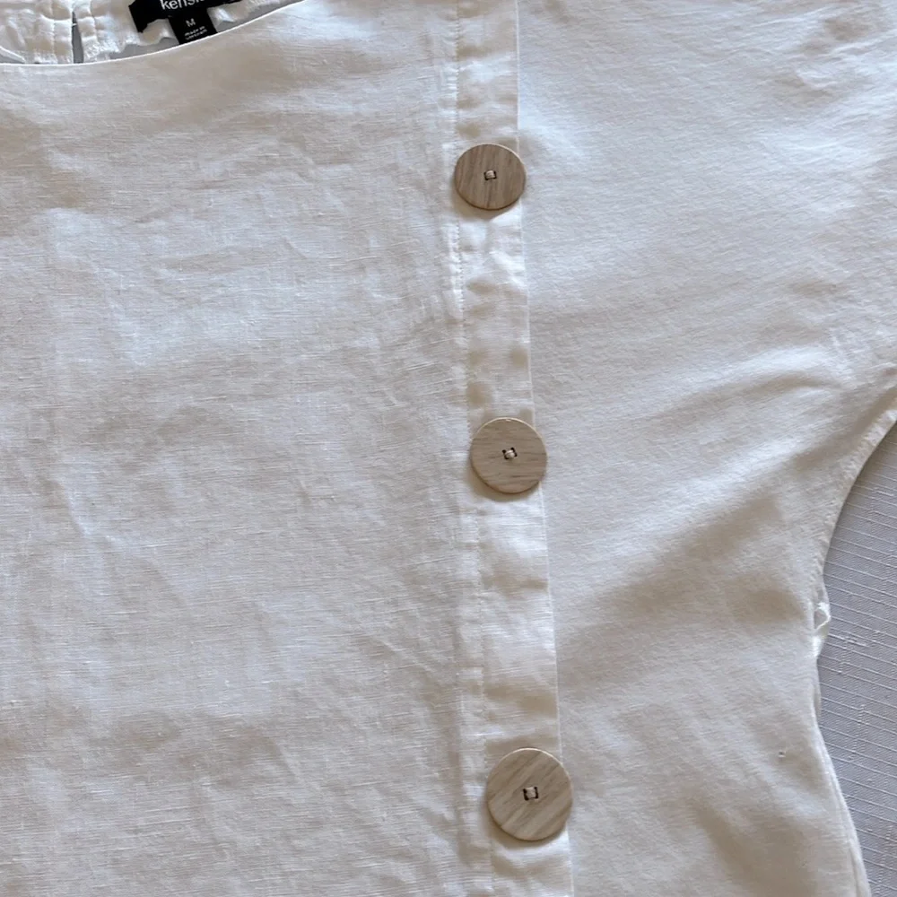 KENSIE LINEN/COTTON TOP - Picture 5 of 12